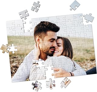 Comprar LASERO' Puzzle Personalizado con Foto A4 – 100 Piezas – Impresión HD sublimación, Póster Guía Incluido – Regalo Personalizado con Foto