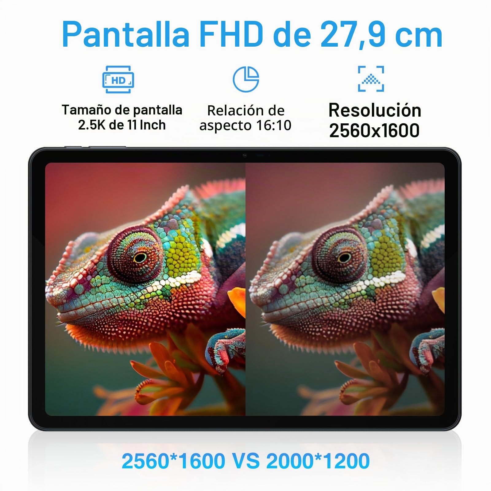 T30 Ultra Tablet PC, 32 GB Ram + 256 GB ROM (TF 2TB) Helio G99 Octa-Core, akku 8580mah, 11" 2.5K Pollici Tablette, TUV Certificado, 16MP + 8MP, Android 13, GPS Gescihts ID Japan Audio Gris