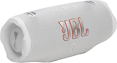 JBL Charge 6 - Portable Waterproof & Drop-Proof Bluetooth Speaker, Bold Pro Sound with AI Sound Boost, 28Hrs of Playtime, Built-in powerbank & Comes with a Sturdy/Removable Carrying Strap (Red)