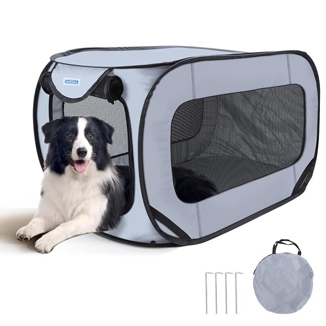 Nobleza Jaula Portátil para Perros Gatos en el Coche, Parque Plegable para Perros
