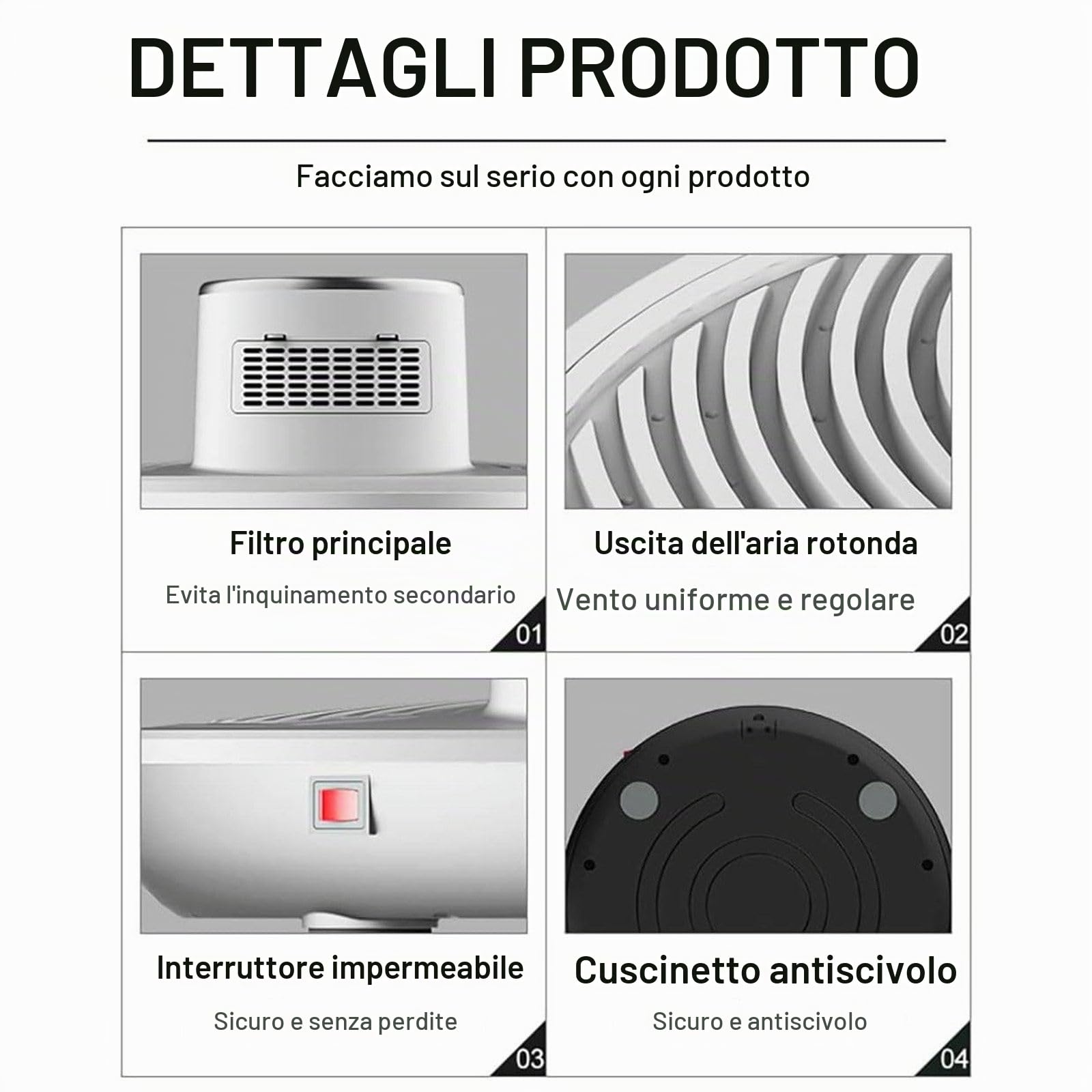 Asciugacapelli per Tutto Il Corpo - Riscaldatore per Il Bagno, Asciuga Corpo Dopo La Doccia - Funzione Ioni Negativi, Impermeabile + Asciugatura Rapida - Supporta Fino a 330Libbre