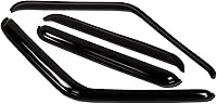 Vista 1 de TuningPros WV-844 - Deflector de visera para ventana, protector de lluvia, color humo oscuro, juego de 4 piezas