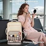 Taygeer 40L Sac à dos de voyage pour les femmes avec compartiment de chaussures Airline Taille de l'article personnel avec USB Port de recharge s'adapte 17" Ordinateur portable avec compartiment de maquillage Sac humide Poche de bouteille d'eau