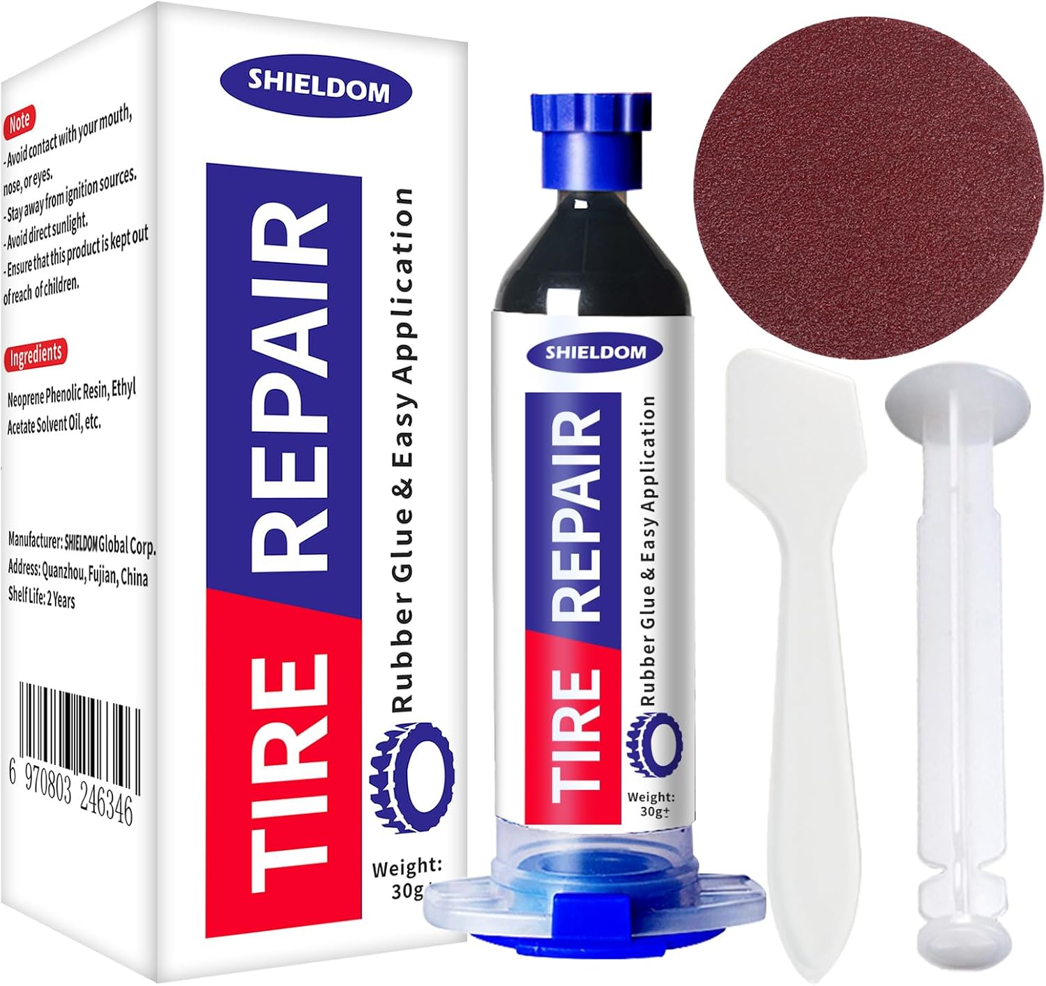 SHIELDOM Tire Glue Sidewall Rubber Cement Tire Repair Glue