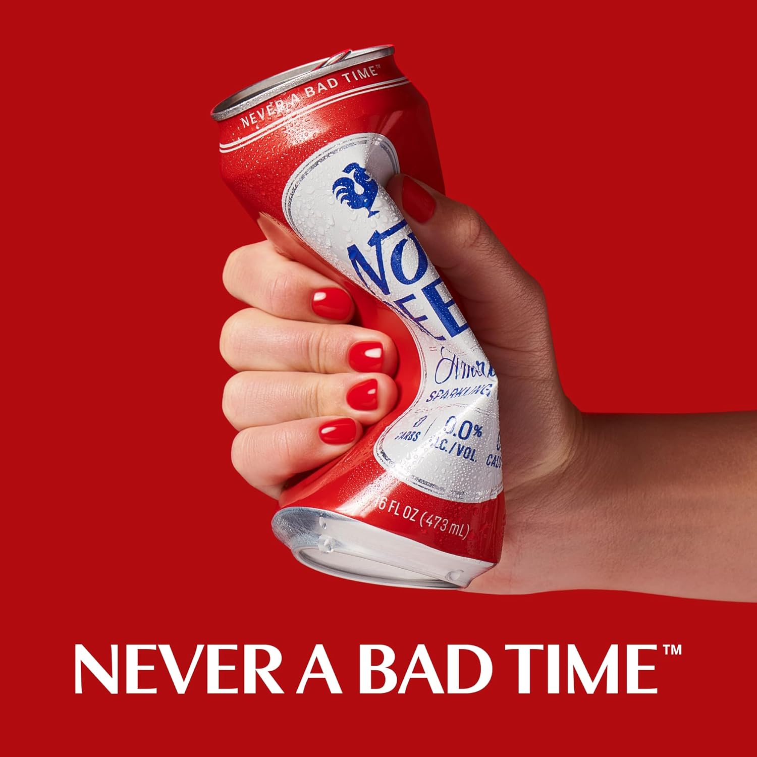 Not Beer American Sparkling Water, Original, 99.9% Pure, Mineral & Electrolyte Blend, Unflavored Plain Carbonated Water, Made in America, 16 Oz Tallboy Cans, 24 Pack