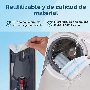 6 Pieces for Vileda H2Pro Replacement Mop Flat Mop Kit