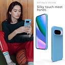 YATWIN Silicone Back Case for Google Pixel 10/10 Pro, Soft-Touch, Shockproof Phone Back Cover for Google Pixel 10/10 Pro - Sky Blue gallery image