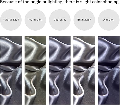 Miniatura 5 de HOdo Home Funda de edredón de satén tamaño Queen, 3 piezas, funda de edredón similar a la seda, ultra suave y transpirable, juego de ropa de cama