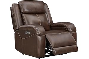 Watson & Whitely Genuine Leather Power Recliner Chairs for Adults