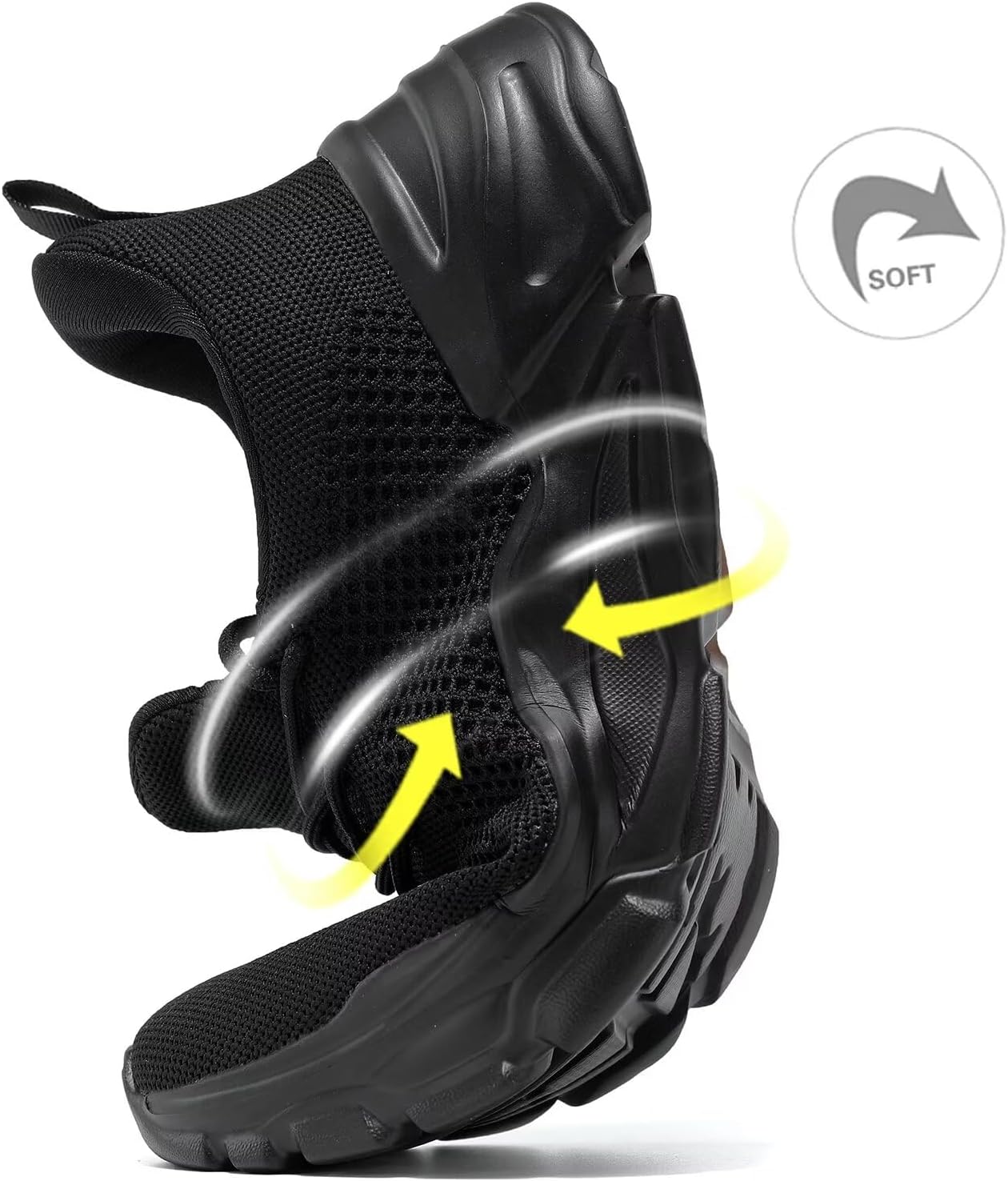 Men's Slip on Walking Shoes Ultra Light Breathable Non Slip Running Shoes Casual Fashion Sneakers Mesh Workout Sports - Image 4