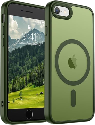 Miniatura 246 de SUPFINE - Funda magnética para iPhone 14 Pro Max (compatible con MagSafe), (protección contra caídas de grado militar de 10 pies), delgada, Negro