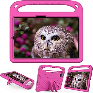 fashion mania for Xiaomi Pad 6 Xiaomi Pad 6 Pro 11” 2023 Case, EVA Kids Shockproof Handle Stand Tablet Cover Case (rose red)