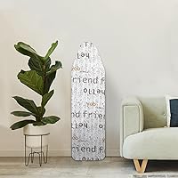 Vista 1 de Tabla de planchar de tamaño completo, tabla de planchar con soporte de plancha, tablas de planchar pequeñas de altura ajustable para espacios