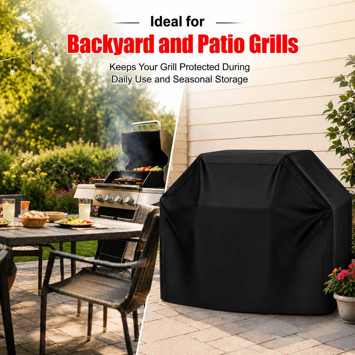 Copertura Barbecue per Campingaz 3 Series Classic LS Plus D 2025 2026+,Impermeabile 210D Oxford AntiUV,Copri Barbecue da Esterno Cinghie Antivento,Copertura Griglia
