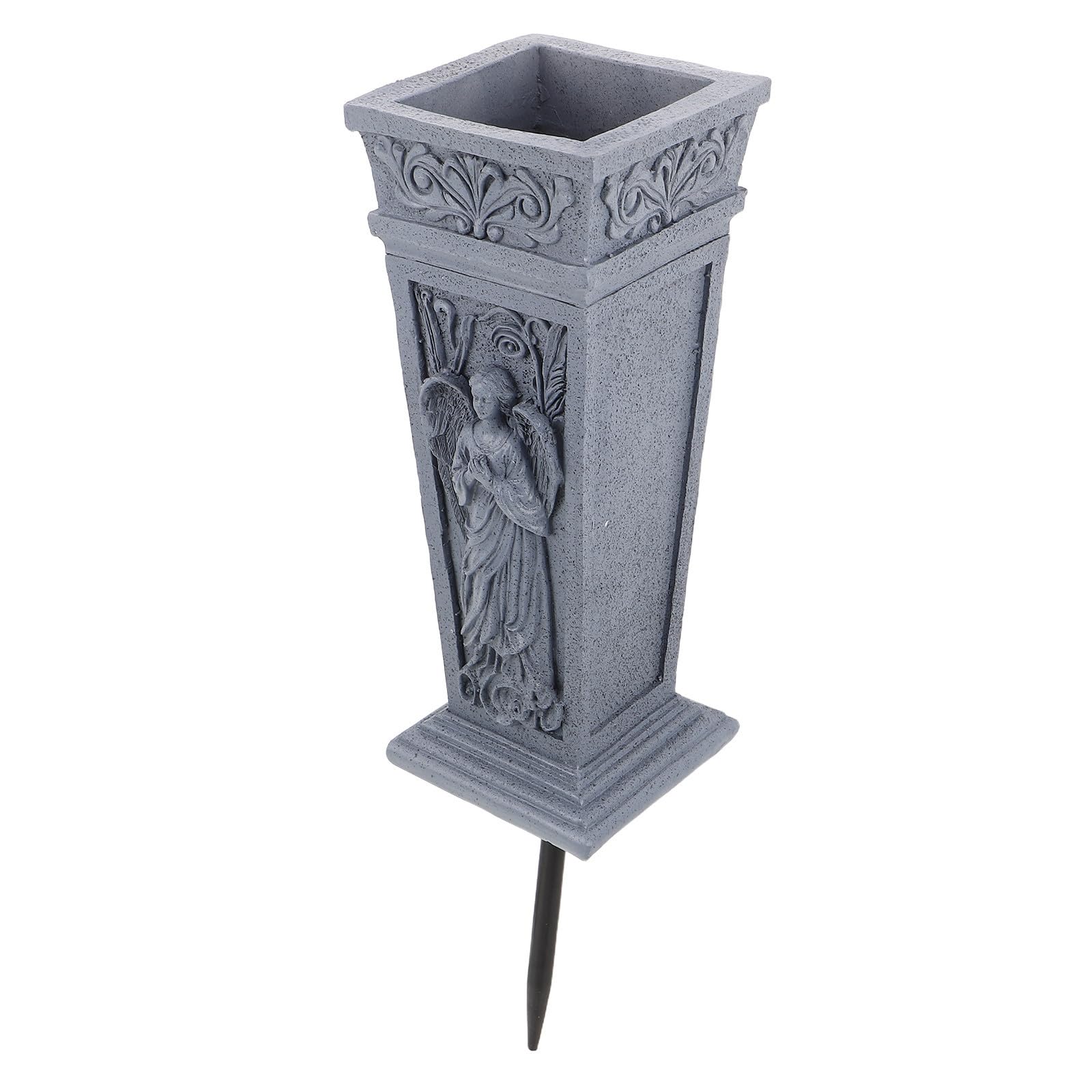 Vase d'ange pour tombe en résine Toyvian avec base stable