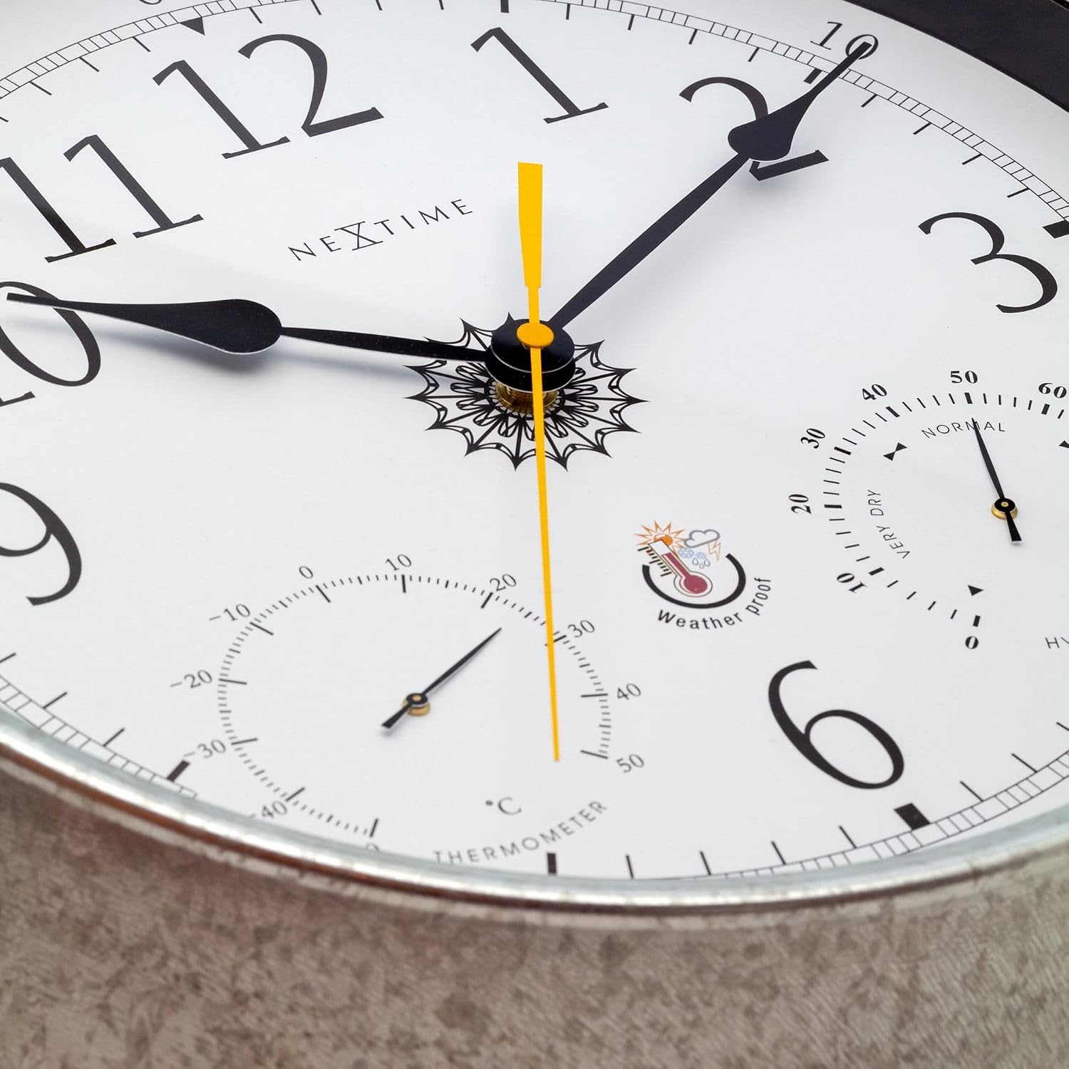 NEXTIME Tulip Outdoor Weather Station Wall Clock