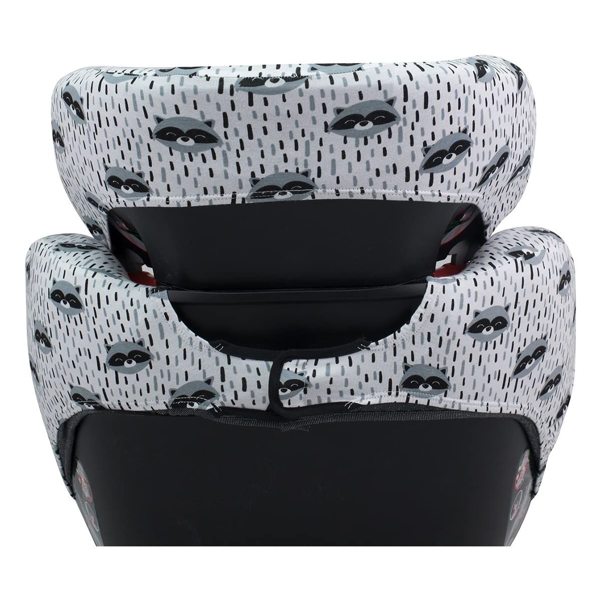 JYOKO KIDS Rivestimento per seggiolino auto in cotone compatibile con Bebe Confort, Maxi Cosi Rodi, Rodifix (Rodifix, Raccoon)