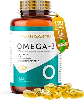 Omega-3 3000mg GELITA® | 120 Cápsulas Blandas Anti Regurgitación | Alta Concentración EPA 1050mg + DHA 750mg + VIt E 30mg | Hasta 4 Meses de Suministr
