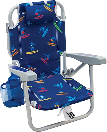 Rio Beach - Mochila de 5 posiciones para niños, silla de playa plegable