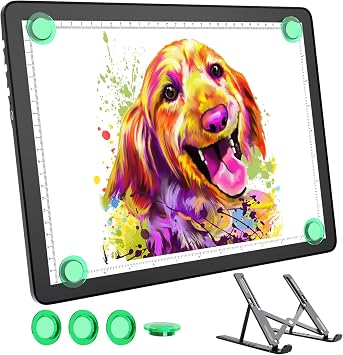 لوحة إضاءة LED لاسلكية بحجم A3 لرسم الماس للتتبع والرسم،صندوق إضاءة Bawaslom بثلاثة ألوان وسطوع 6 مستويات،لوحة رسم قابلة لإعادة الشحن للتتبع،فن الماس،إزالة الأعشاب الضارة من الفينيل،الرسم