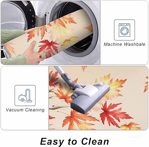 Miniatura 159 de Alfombras de cocina de Navidad absorbentes antideslizantes para piso, árbol de Navidad, muñeco de nieve y copo de nieve, alfombras y tapetes