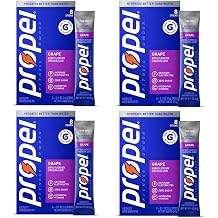 Propel Zero Sugar Electrolyte Powder Packets, 8 count pack of 4 32 Count, GRAPE Flavor in STAW Box