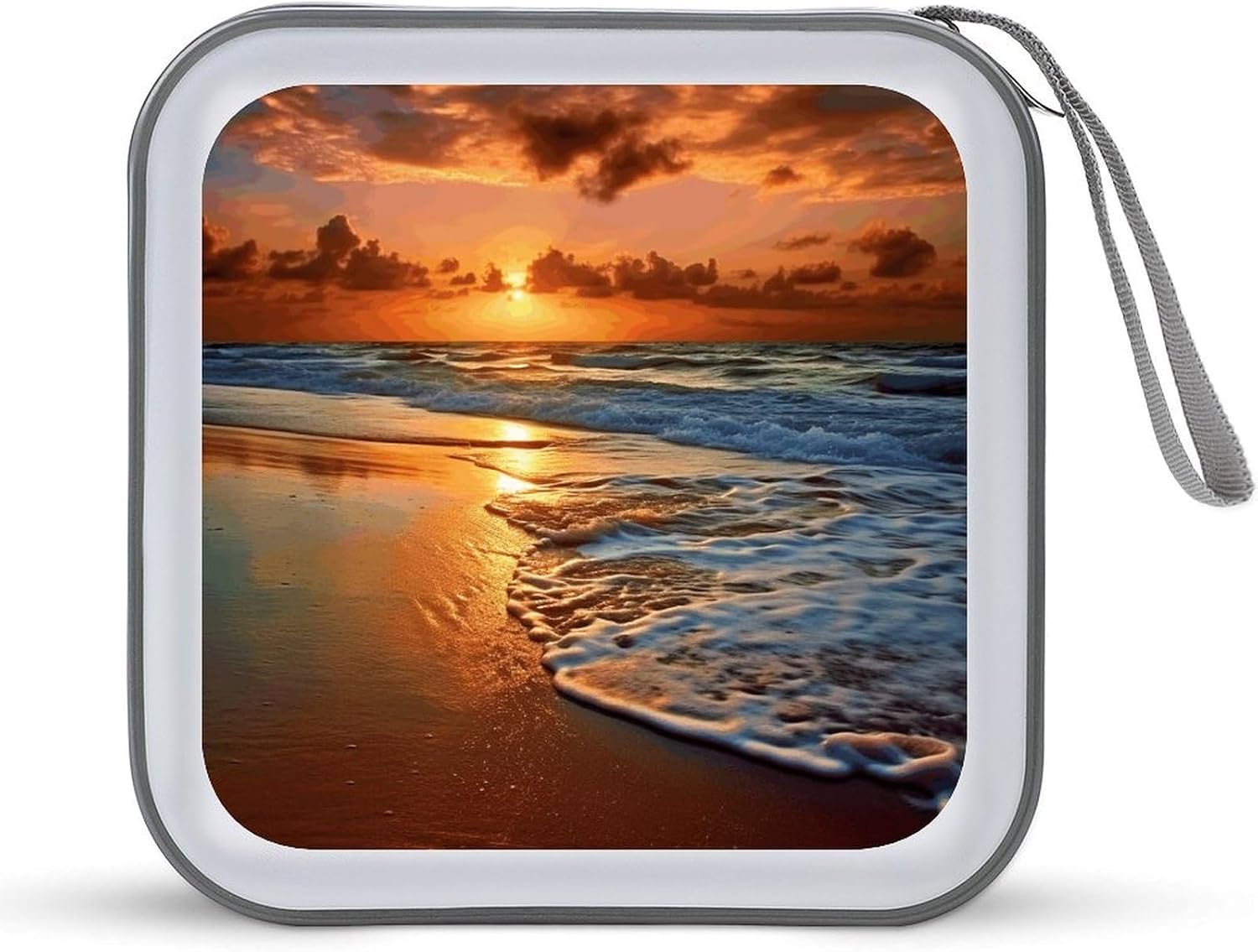 Evening Beach Sea Water CD/DVD Case Holder 40 Capacity