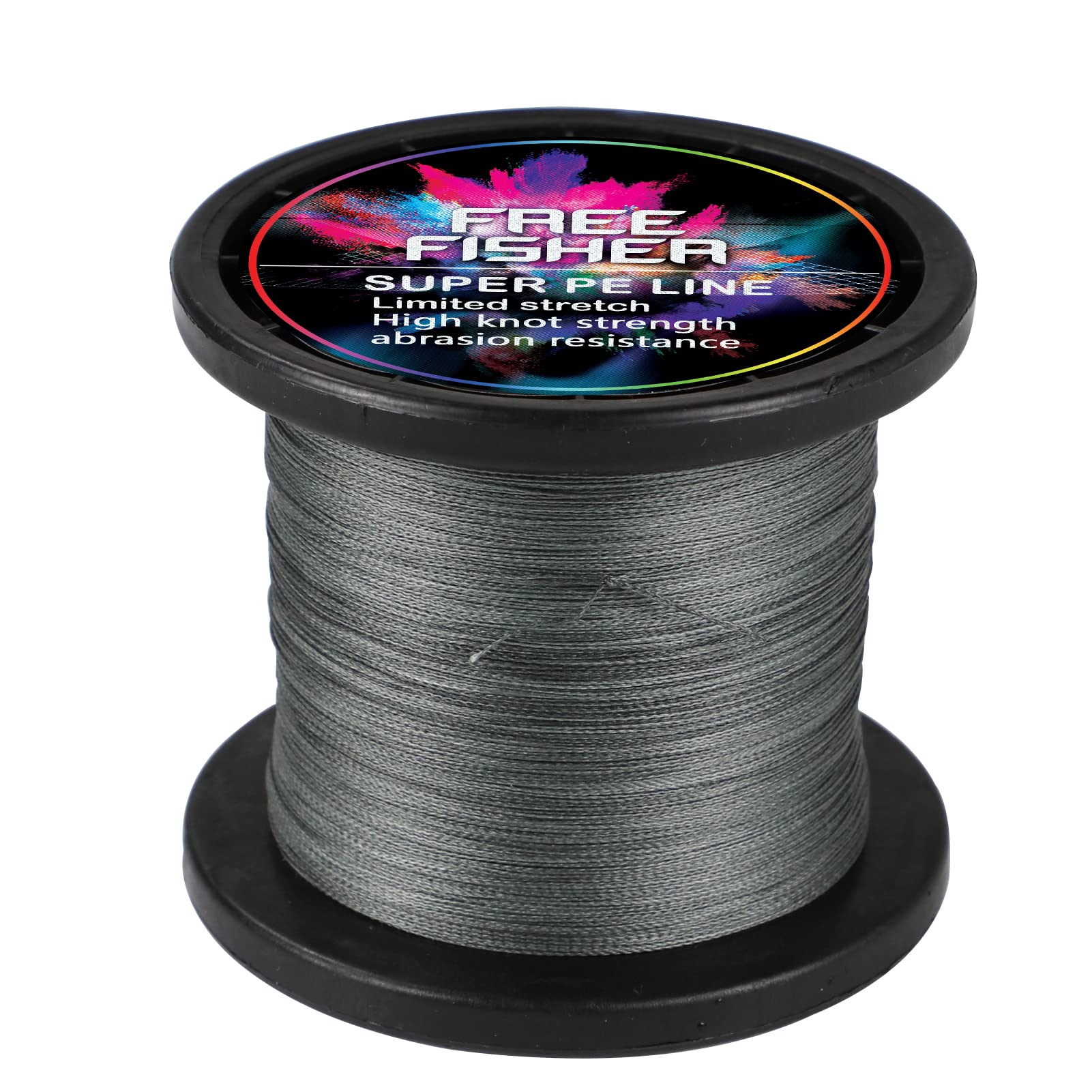 Hilo Trenzado Pesca 300m/1000m/2000m 4 Trenzados Resistentes Desgaste Suaves Hilos de Pesca PE Fuerte Tensión Línea Mar Pesca Línea 4.5-45kg, Gris (1000m), 10# (0.55mm/45kg)