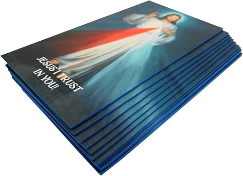 Miniatura 3 de Westmon Works Divine Mercy Holy Card - Cartera de tamaño con oración en la parte posterior, hecha en Estados Unidos, juego de 10