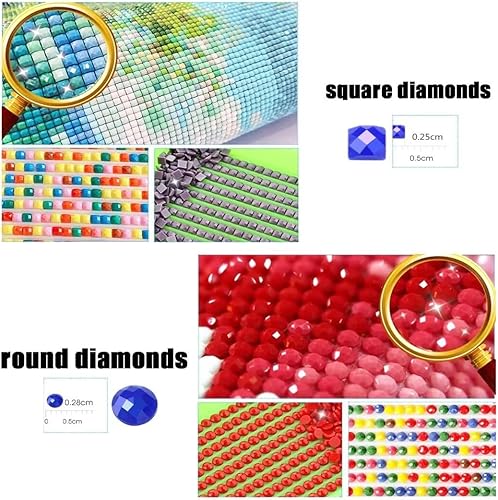 Miniatura 3 de Kits de pintura de diamantes de ciervo del bosque para adultos, kit de pintura por números para adultos, kits de arte de diamantes para adultos,