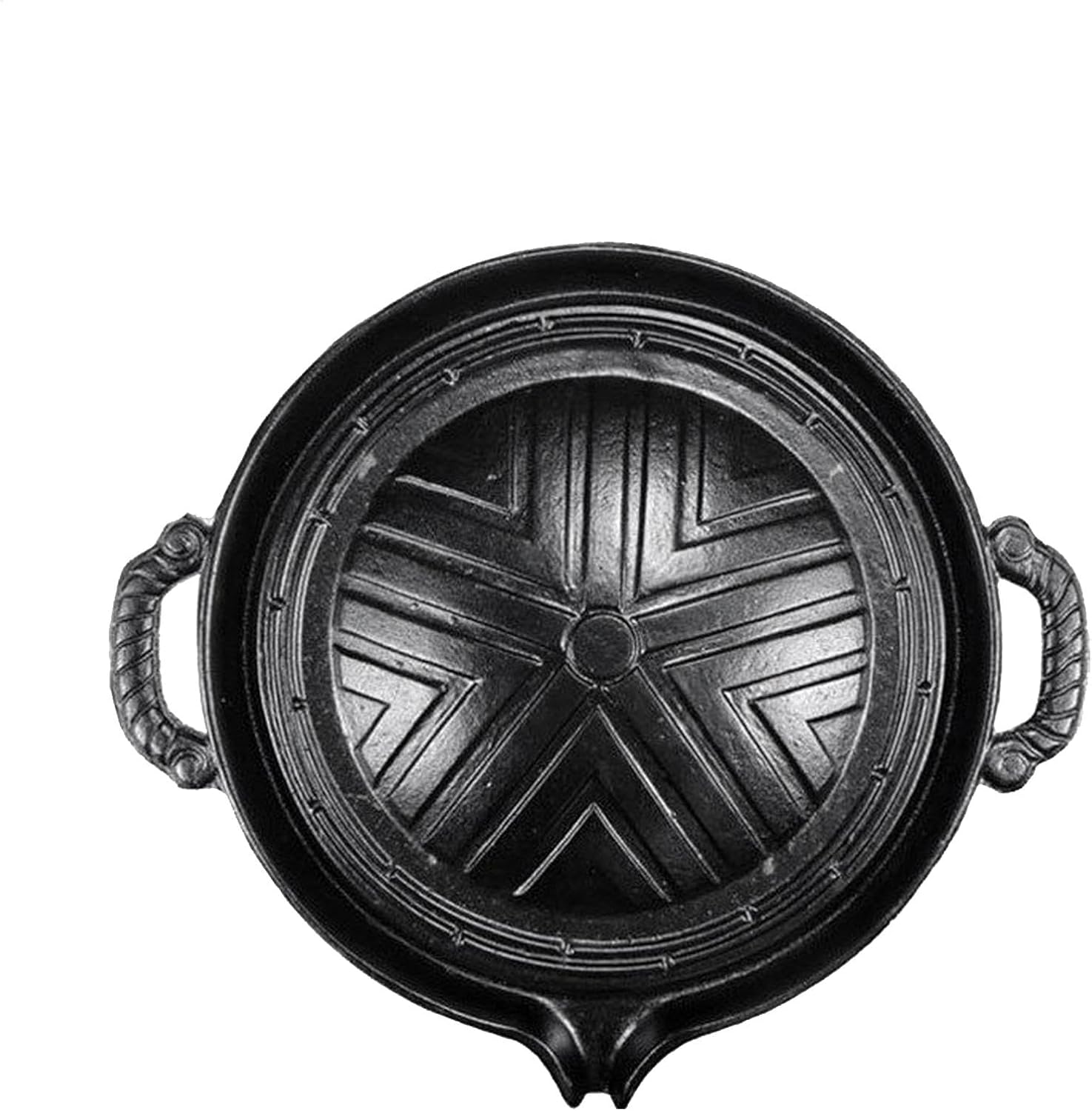BBQ Grill Pan Cast Iron, BBQ Cast Iron Grilling Patels Nietoperzka patelnia