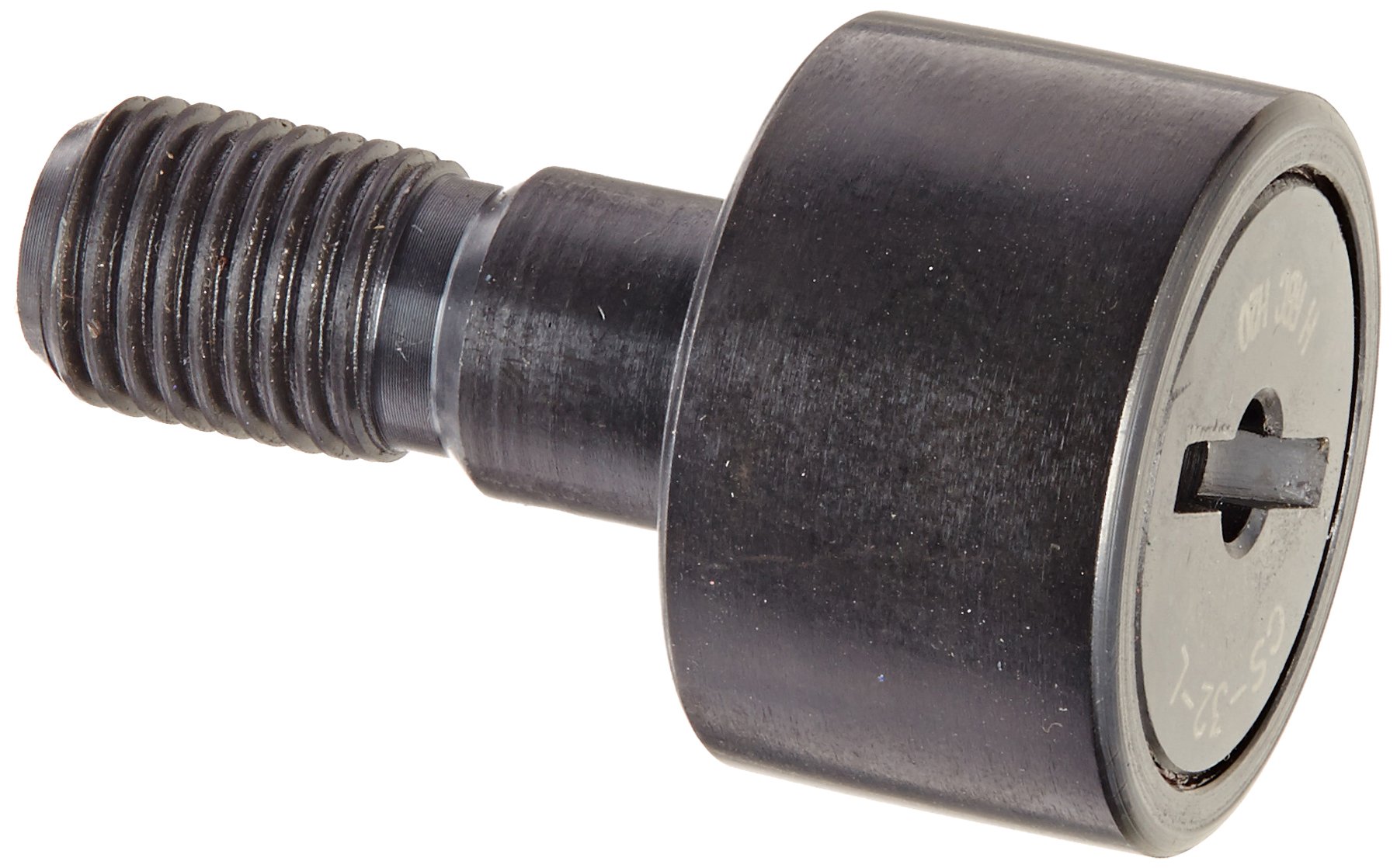 RBC Cam Follower CS32L 1.000" Outside Diameter, Standard Stud Type, Screwdriver Slot, Sealed, Crowned Outer Ring Cam Follower