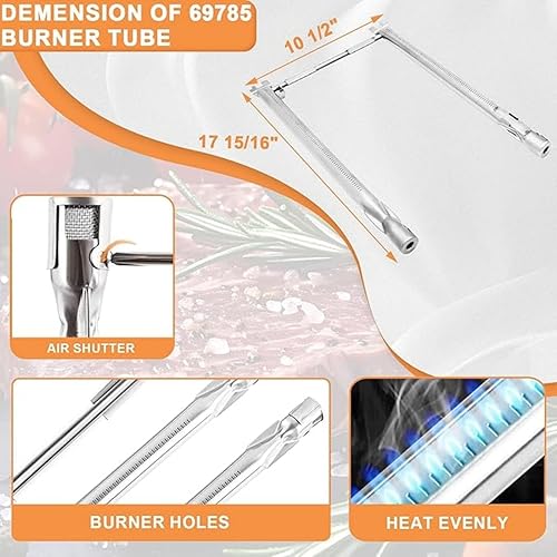 Miniatura 29 de Piezas de parrilla para Weber Spirit 2 Piezas de parrilla GS4 Spirit II E210 S210 E220 S220, repuesto para barras aromatizantes Weber GS4 Spirit 2