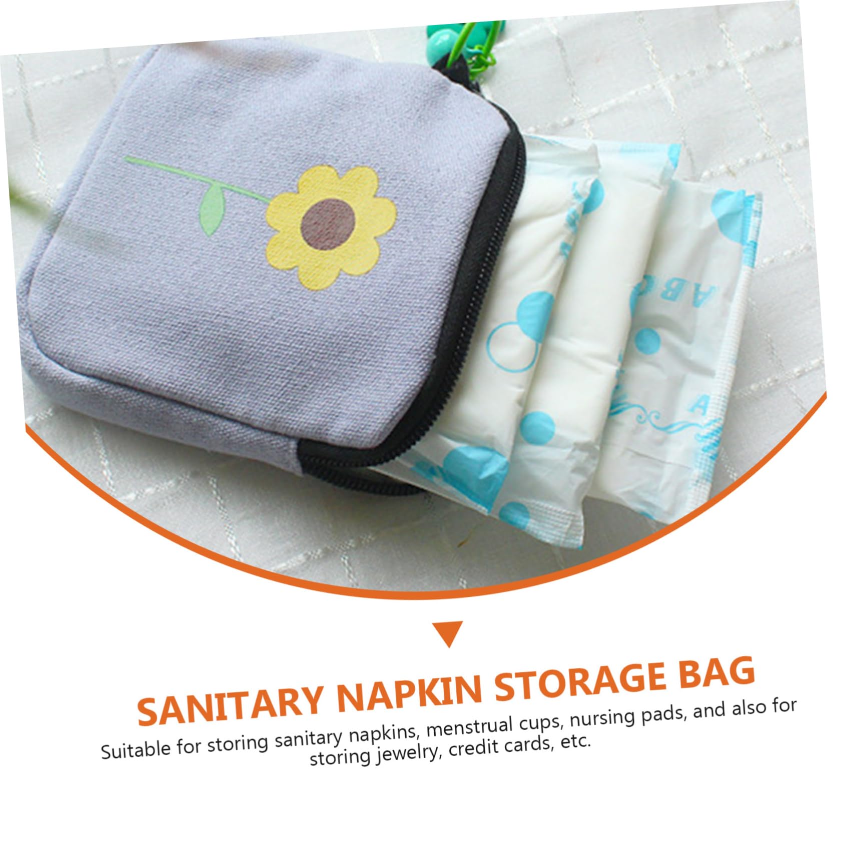 3 Series Bolsas para Guardar Toallas Sanitarias Compresas Artículos De Tocador Bolsas Sanitarias para Productos Femeninos Neceser para La Menstruación Bolsa 2 Piezas x 3