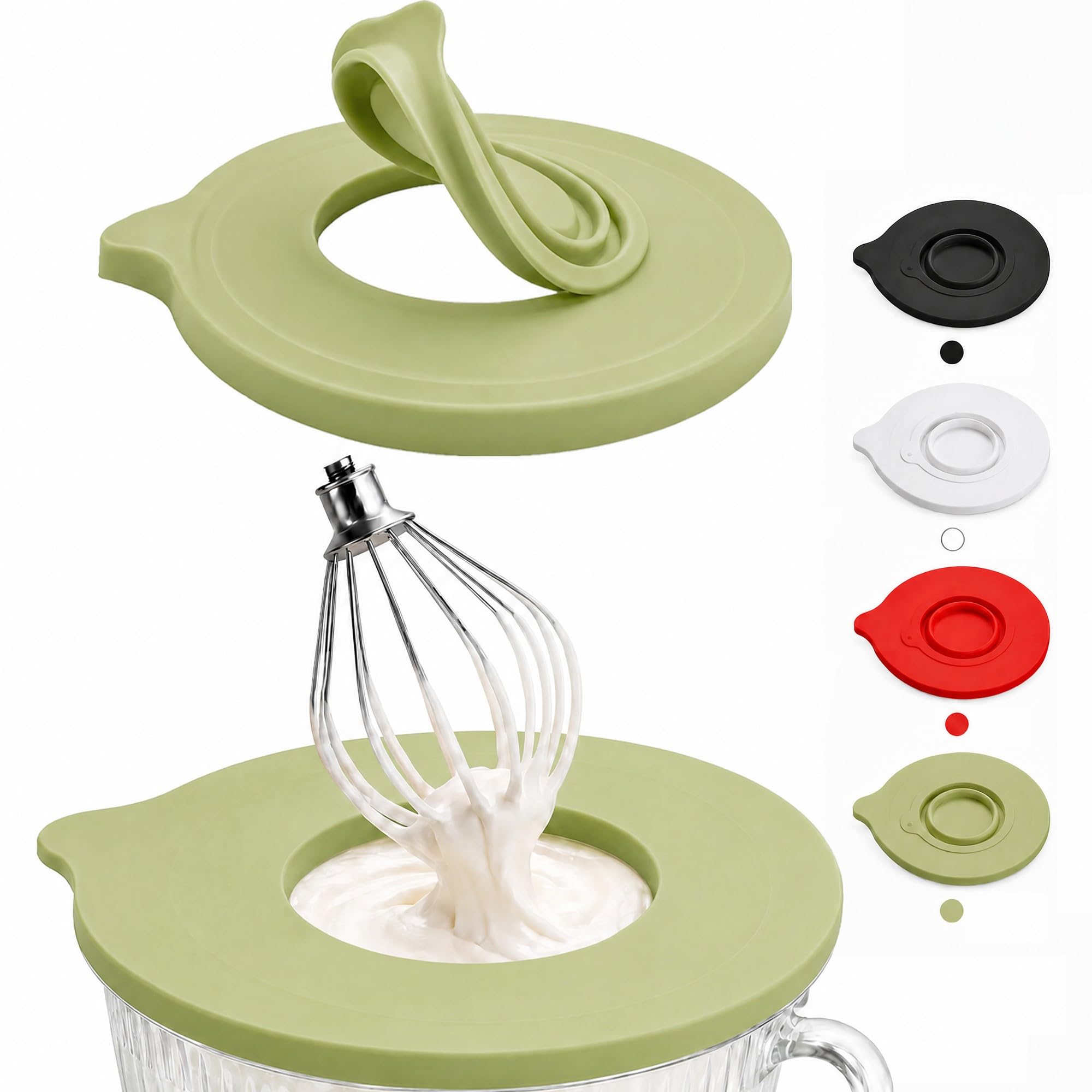 Silicone Lid for 4.7 L Glass Mixing Bowls, Flexible and Reusable