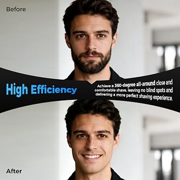 Replacement Shaver Head Compatible with Braun Series 5/6, 53B Precision Heads Easily Attach Smooth for New Gens S5 Electric Foil Razors 5020cs 5018s 5035s 6020s 6040cs 6075cc Etc (Black)