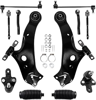 Front End Suspension Kit 12pcs Include Lower Control Arm Ball Joint for 2008-2019 Toyota Highlander, 2009-2016 Venza, for 2010-2015 Lexus RX350 (No Air Suspension), 2010-2015 RX450h
