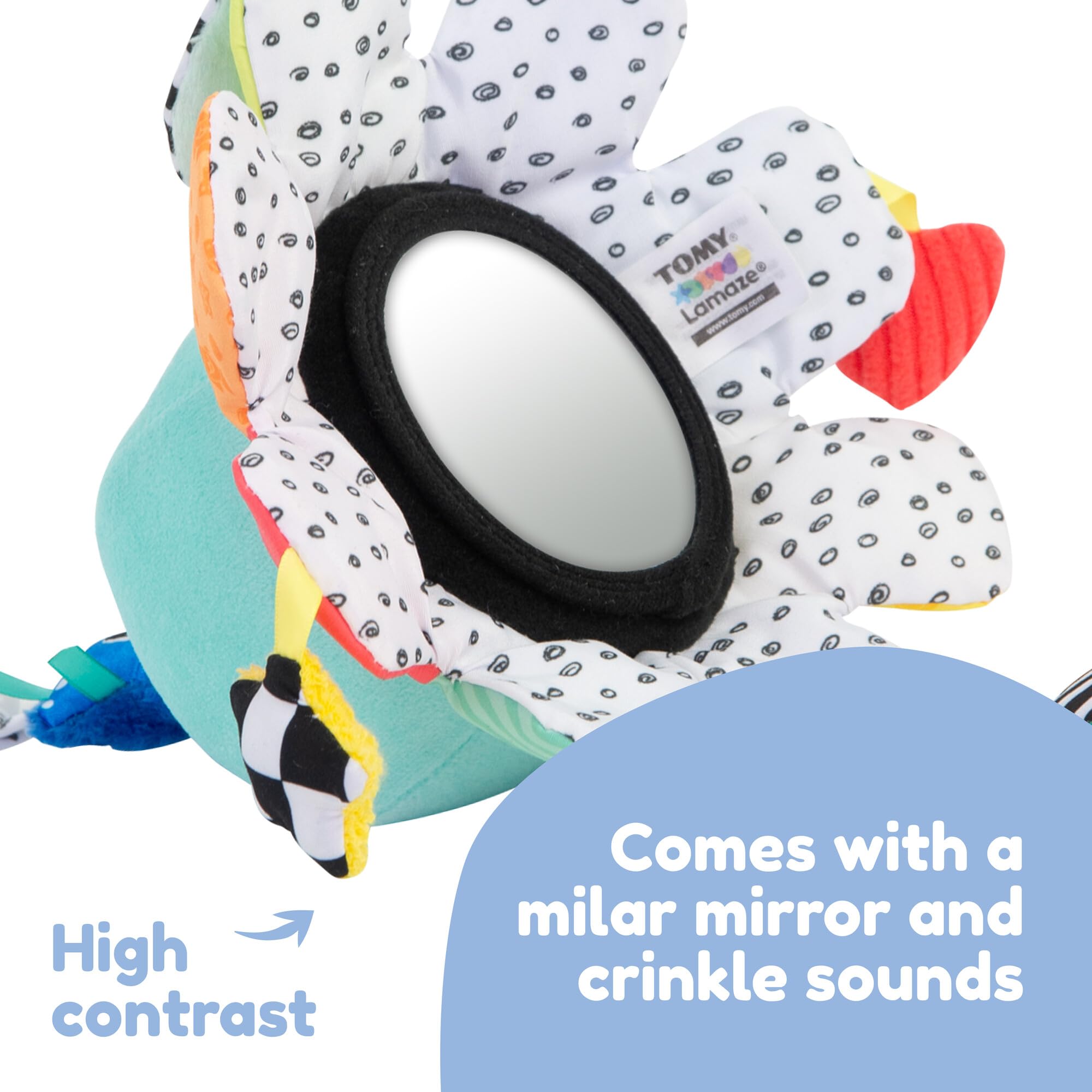 LAMAZE Soothing Salty Sam, Musical Baby Plush Toy with Gentle Sounds and Soft Textures - Image 3
