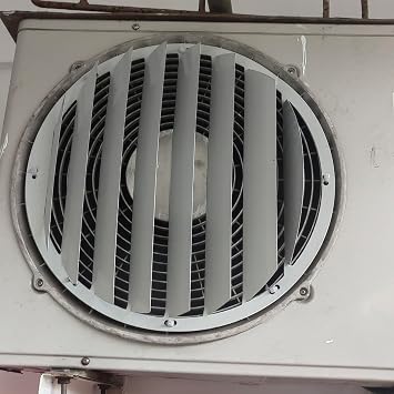 Universal Air Conditioner Outdoor Unit Cover Bracket Air Deflector Grilles, Anti-Direct Blowing Stainless Steel Baffle Wind Guide Cover, AC Compressor Cover Condenser Air Vent Protection Fence Scree