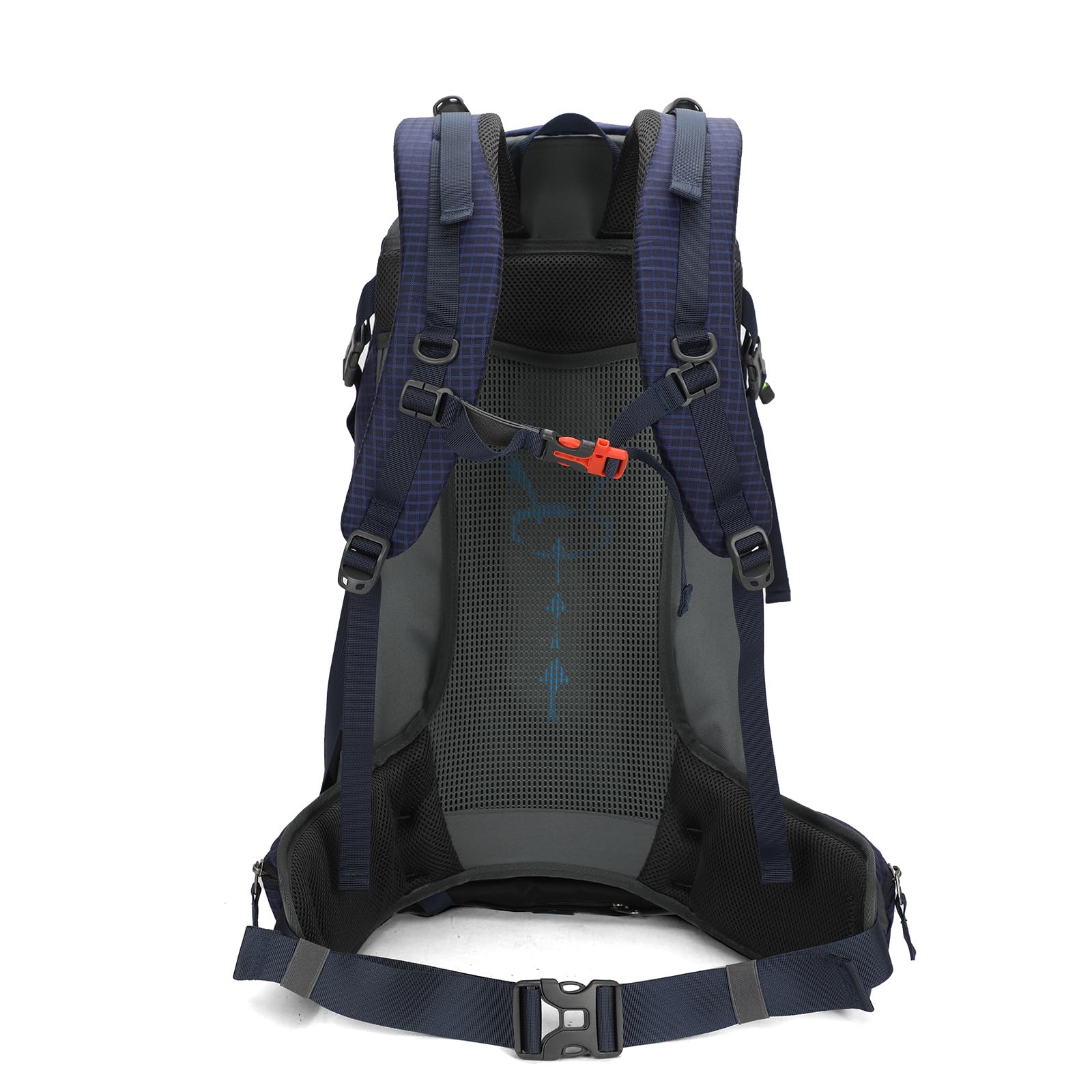 Aoking,Rucksack zum Wandern/Klettern,50L,YJN67363,Standardelemente:abnehmbares Airflow-Mesh-Board,wasserdicht,SOS-Pfeife,Regenschutz