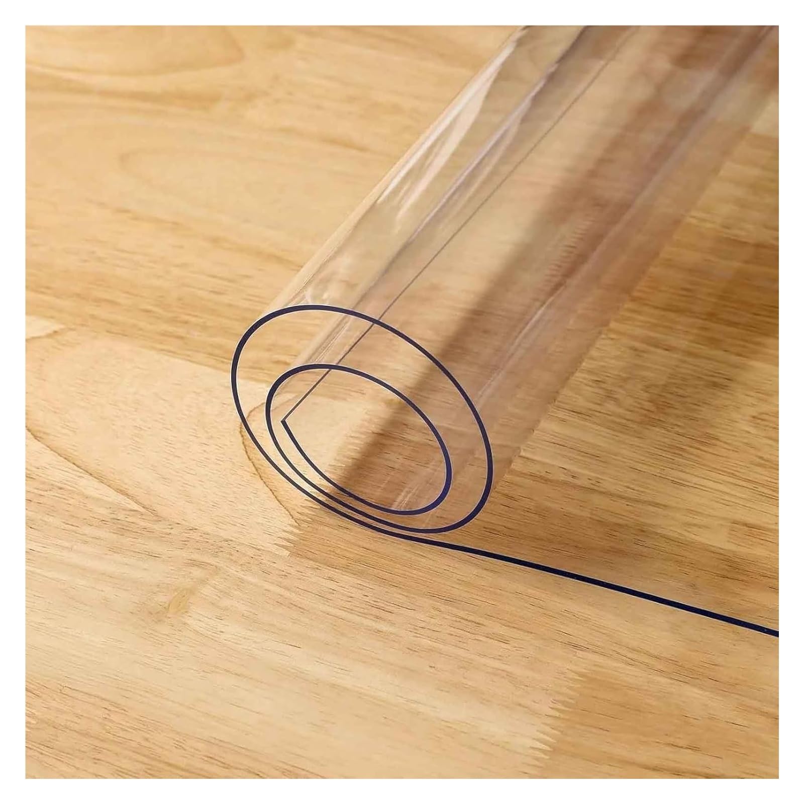 Protector Transparent ， 2mm Thick Clear PVC Desk Cover Protector, Rectangular Vinyl Table Cloth, Multiple Sizes(59.9 x 130 cm)