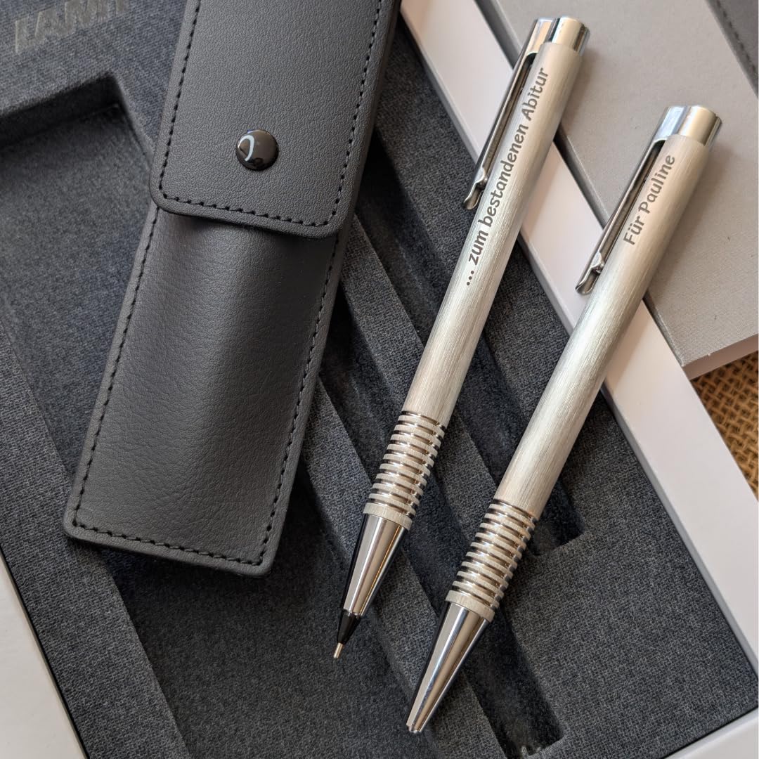 Lamy Set logo brushed Kugelschreiber + Bleistift 106/206 inkl. Laser-Gravur
