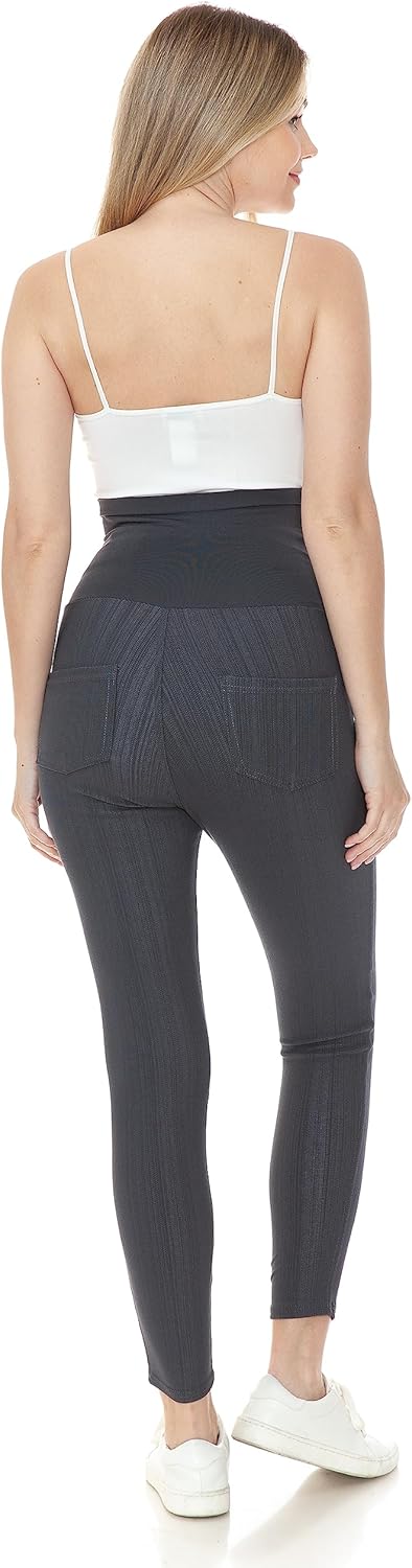 Miniatura 8 de Leggings Depot Jeans de maternidad para mujer con bolsillos, cómodos, elásticos, pantalones de embarazo