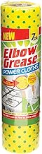 Elbow Grease Super Size Power Cloths with Scrub Dots | Washable & Reusable - Non-Scratch, Super Absorbent, Extra Thick Cleaning Cloth Wipes | Removes Tough & Stubborn Stains (Yellow, 7 Pack)