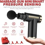 Cotsoco Gun de massage tissu profond, percussion sans fil Mini Gun masseur musculaire avec 6 Régimes & 4 Têtes avec étui, Type-C charge, Taille de voyage, Cadeaux pour maman/Papa