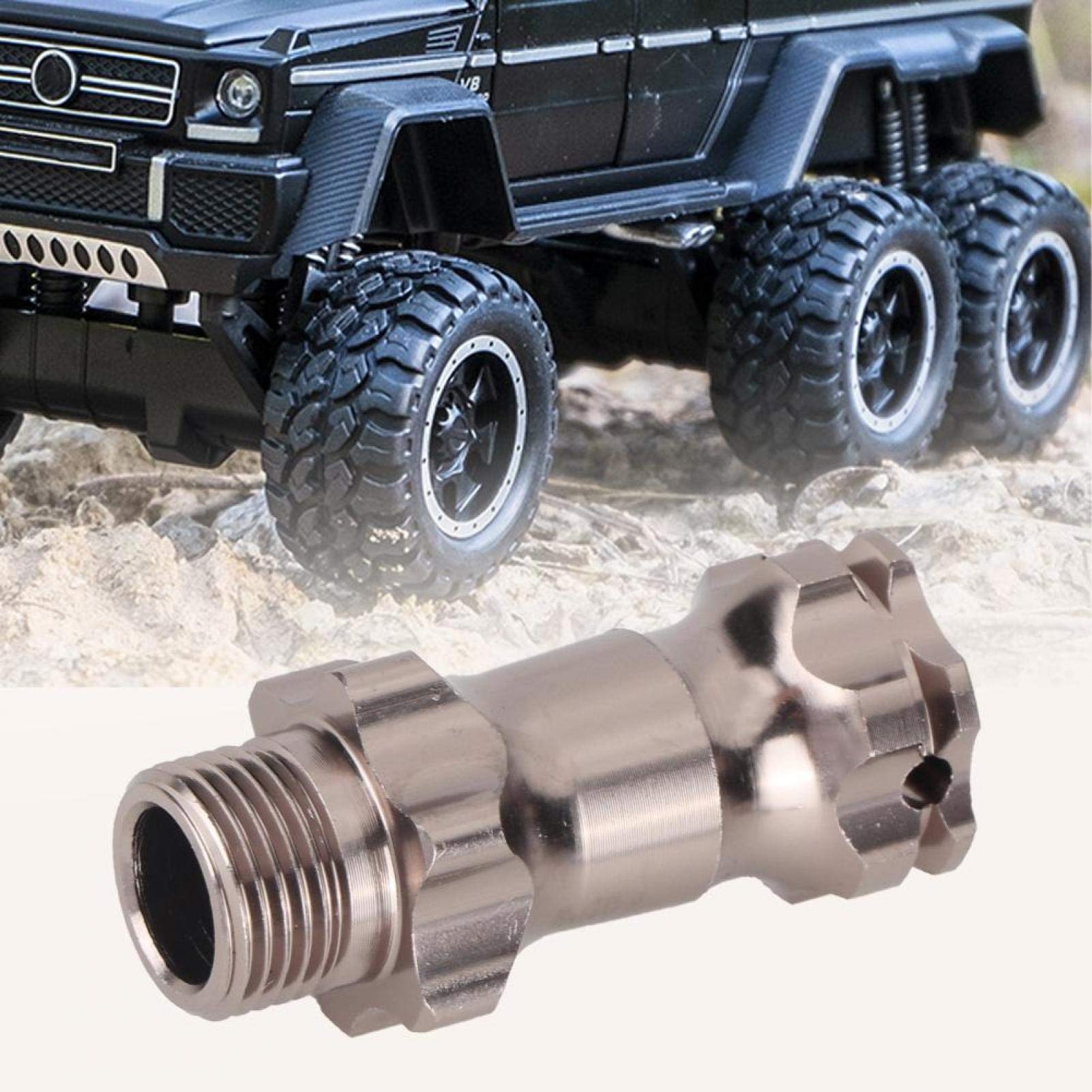 Adaptateur Extension Roue RC 1/8 - Aluminium - Hex 17mm, Déport -10mm - Pour Voiture RC Crawler
