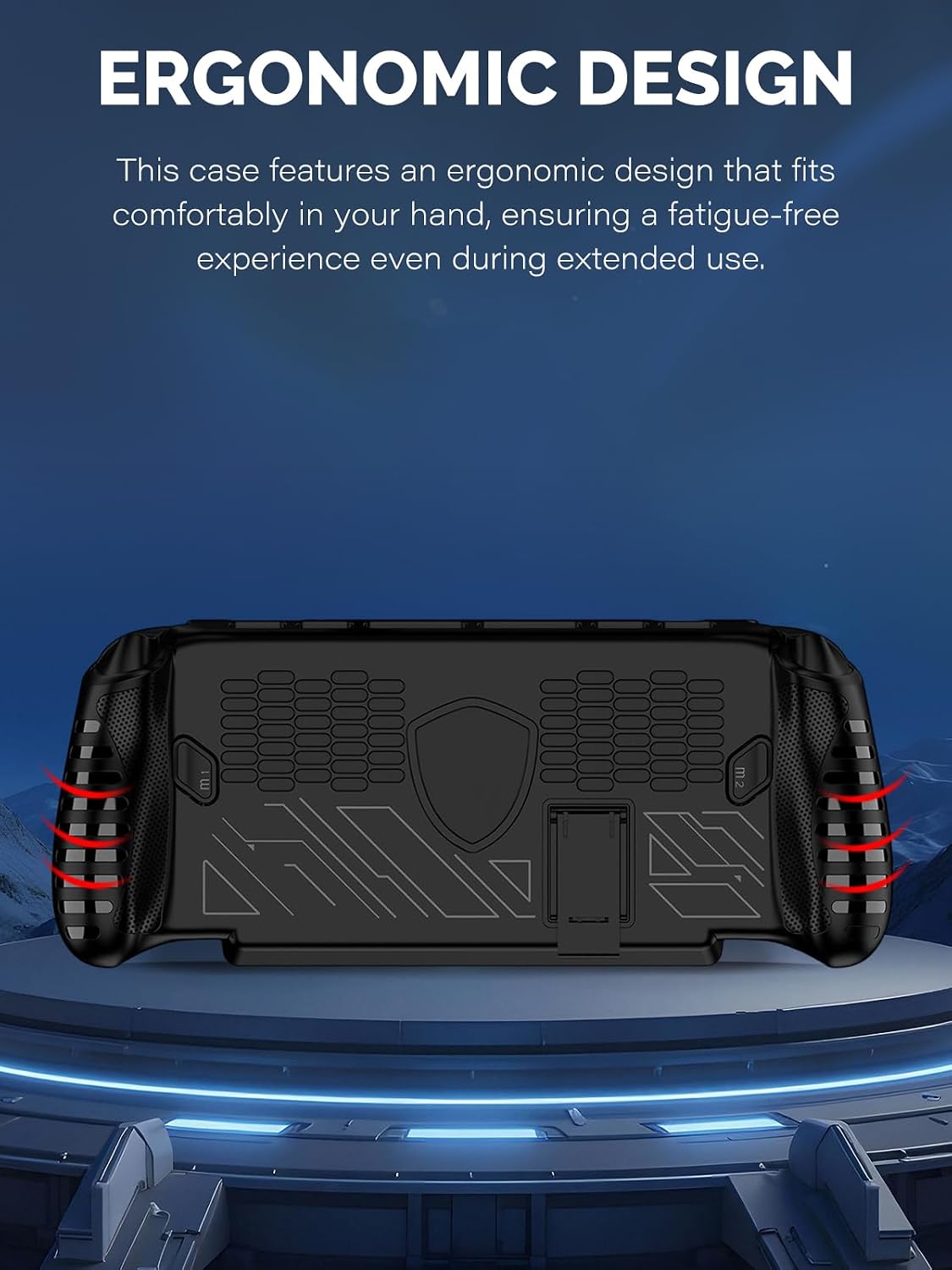 Case for MSI Claw 8 EX AI+ CG3EM, Slim Soft TPU Protective Cover with Stand, Anti-Scratch, Shockproof, Black image 5