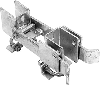 Jake Sales Chain Link Residential Strong Arm Double Gate Latch - Latches Two Gates Together Without The Need of a Drop Rod - Chain Link Double Gate Latch for 1-3/8inches Gate Frames