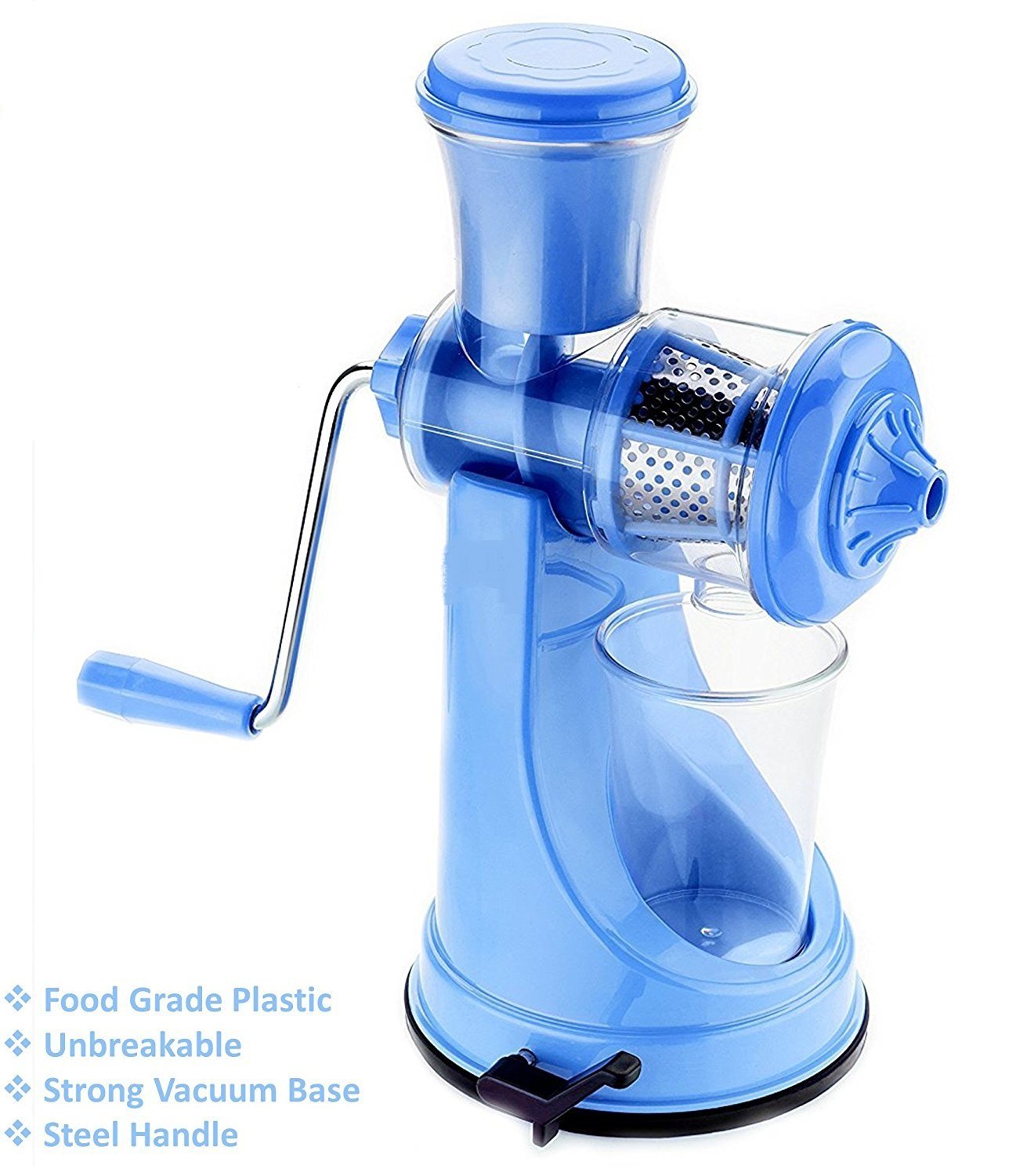 Buy Emerging Fruit And Vegetable Juicer Deluxe S.S. Handle (Assorted colour) + Keyring Online at
