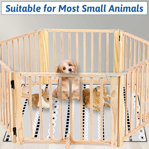 Miniatura 7 de kathson Alfombrilla de conejo de 79 x 47 pulgadas, lavable, tapete grande antideslizante para entrenamiento de mascotas, almohadillas reutilizables